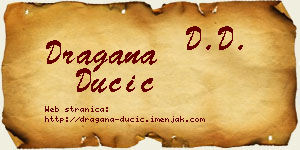 Dragana Dučić vizit kartica
